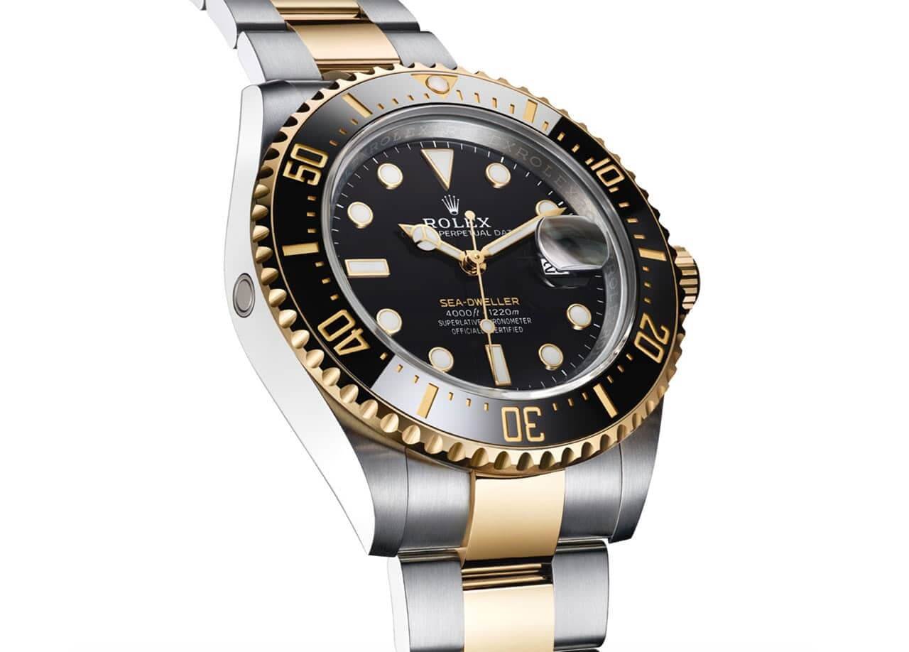 Rolex Sea-Dweller Two Tone Black Dial 126603-0001 Oyster Replica - Image 3