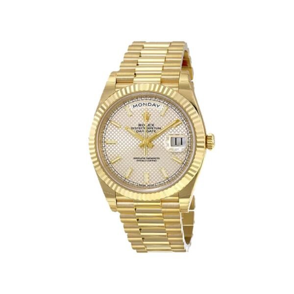 Rolex Diogonal Silver Replica - Image 2