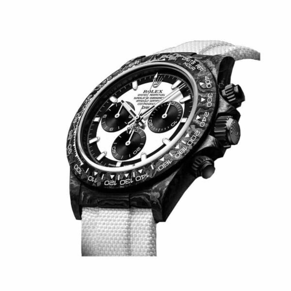 Rolex Daytona Carbon Cosmograph Cream Dial 4130CR Replica - Image 2